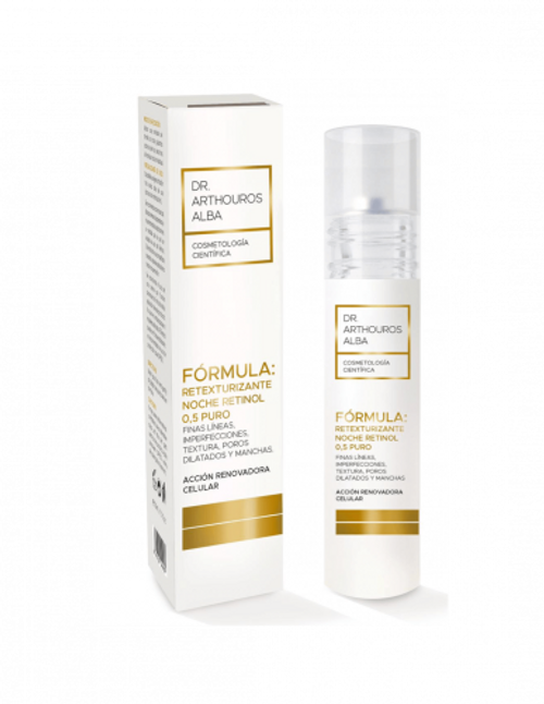 Dr. Arturo Alba Retexturizante Noche con Retinol Puro 0.5% 50ml