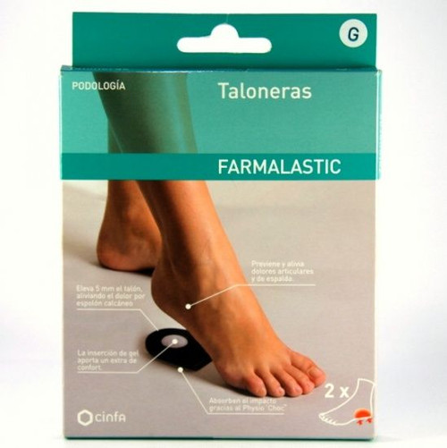 Talonera farmalastic talla grande (hombre) 2 unidades