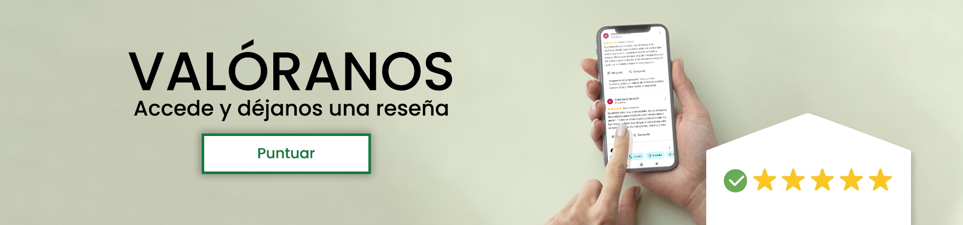 Valóranos, accede y déjanos una reseña