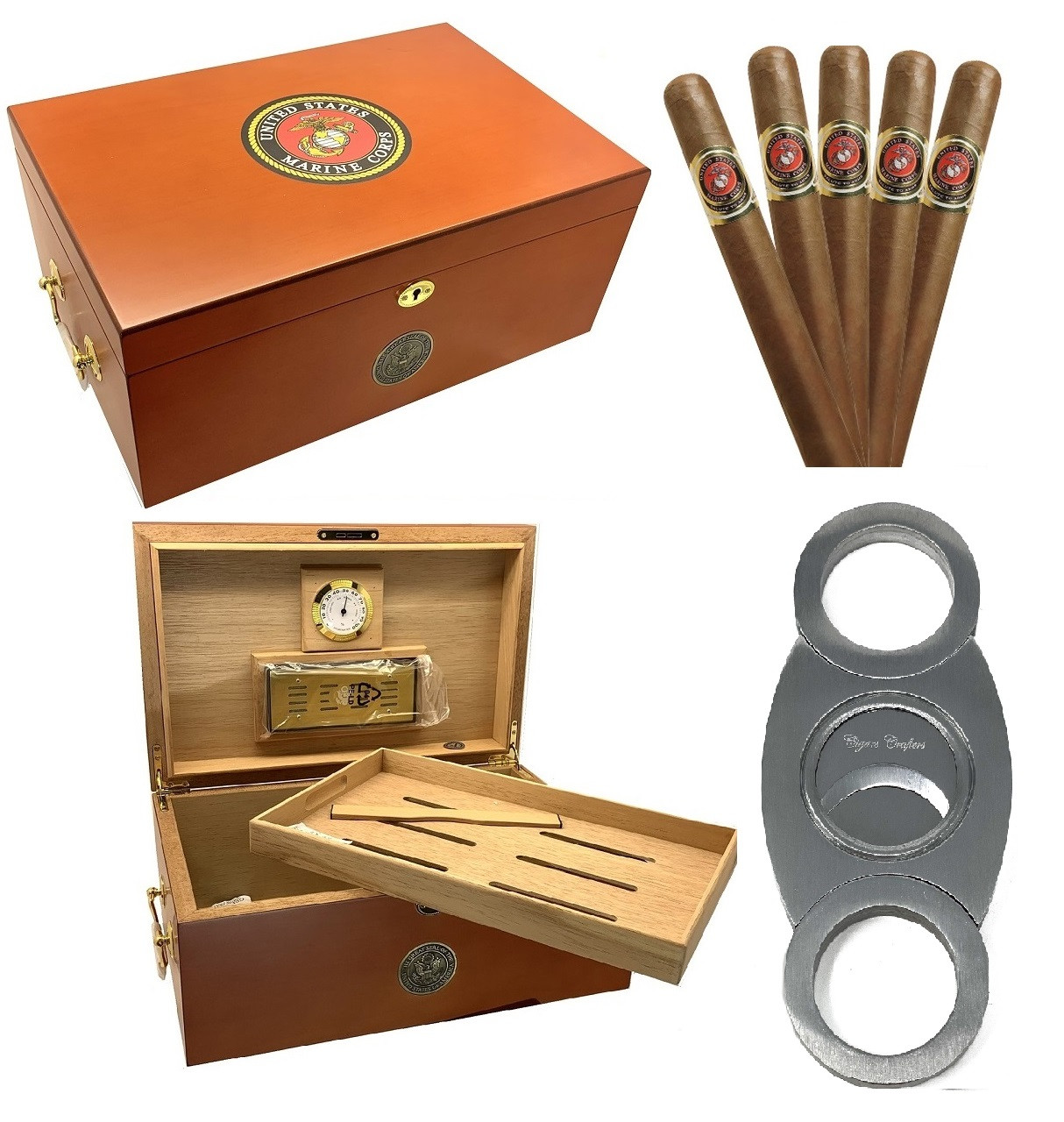 Personalized Air Force Cigar Humidor Box Gift Airforce Cigar Humidor