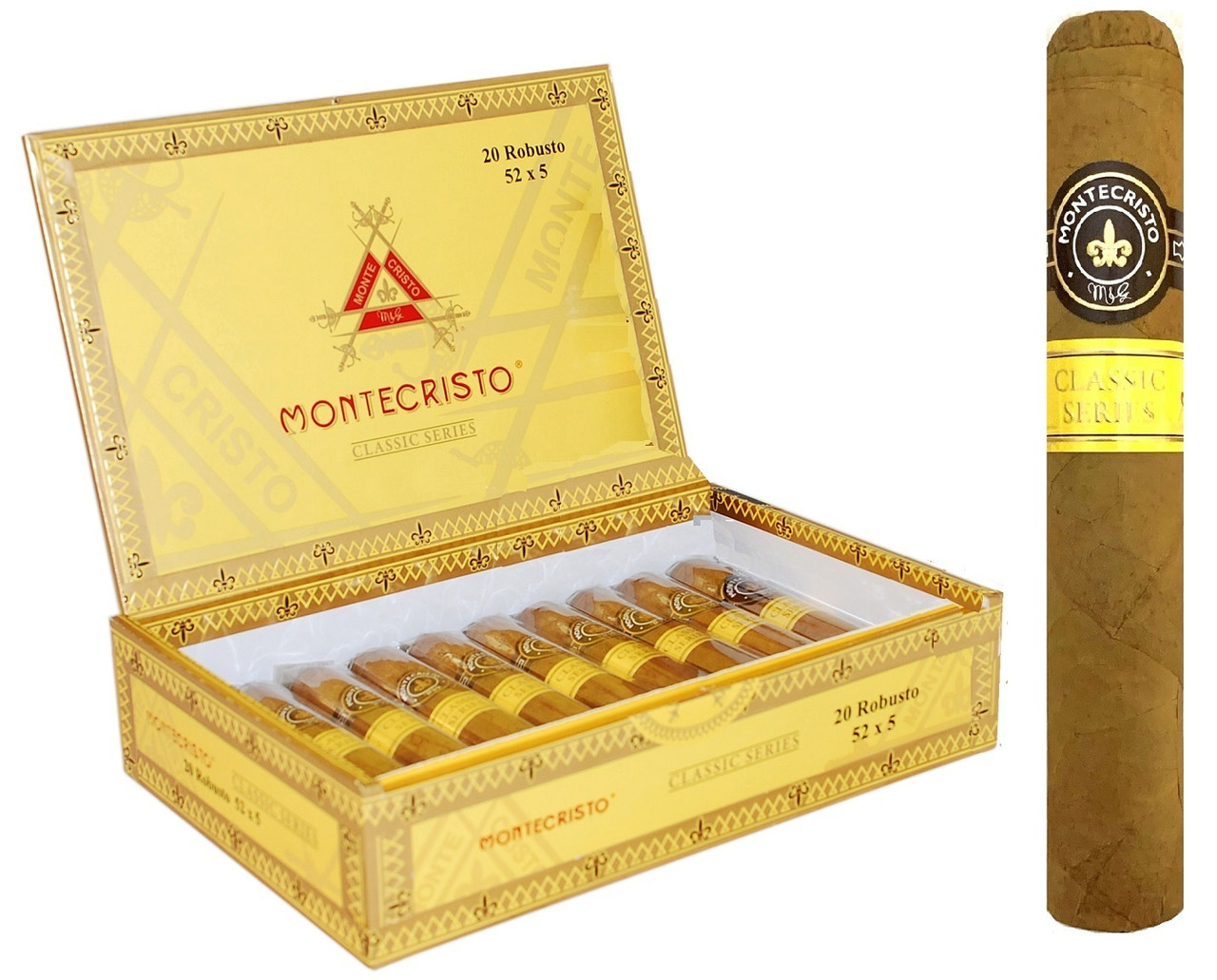 モンテクリフト伯上下 Montecristo Classic Collection ROBUSTO 52 X 5 Box of 20 Cigars