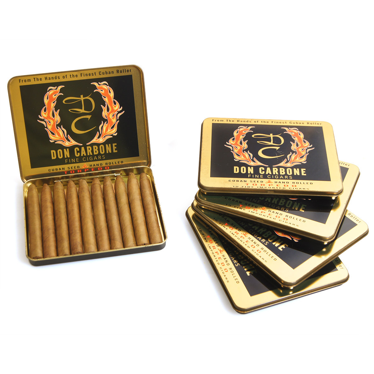 fine cuban tobacco Don Carbone Mini Torpedo Cigars 5-Pack