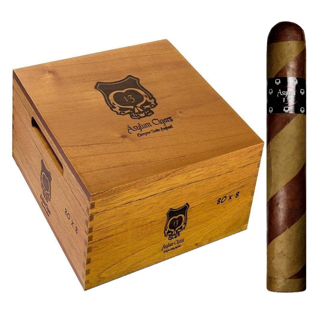 Asylum 13 Ogre Barberpole Cigar 80 X 8-Cigars Crafters