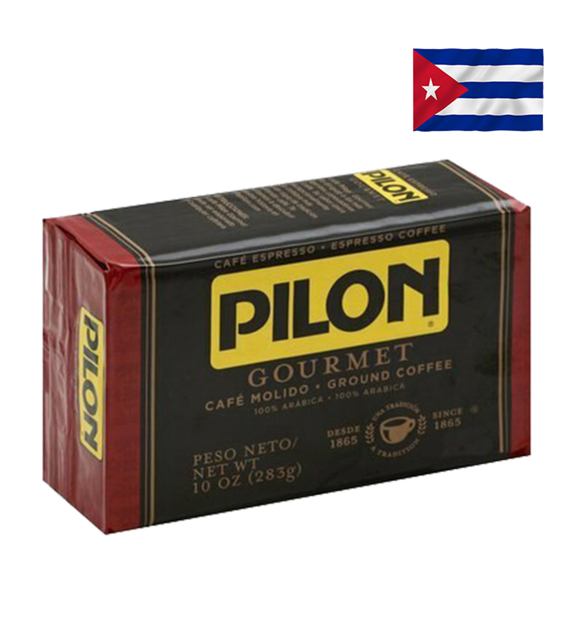 Pilon Espresso Descaffeinated Ground Coffee 100 % pure Net Wt. 10 oz –  Amigo Foods Store