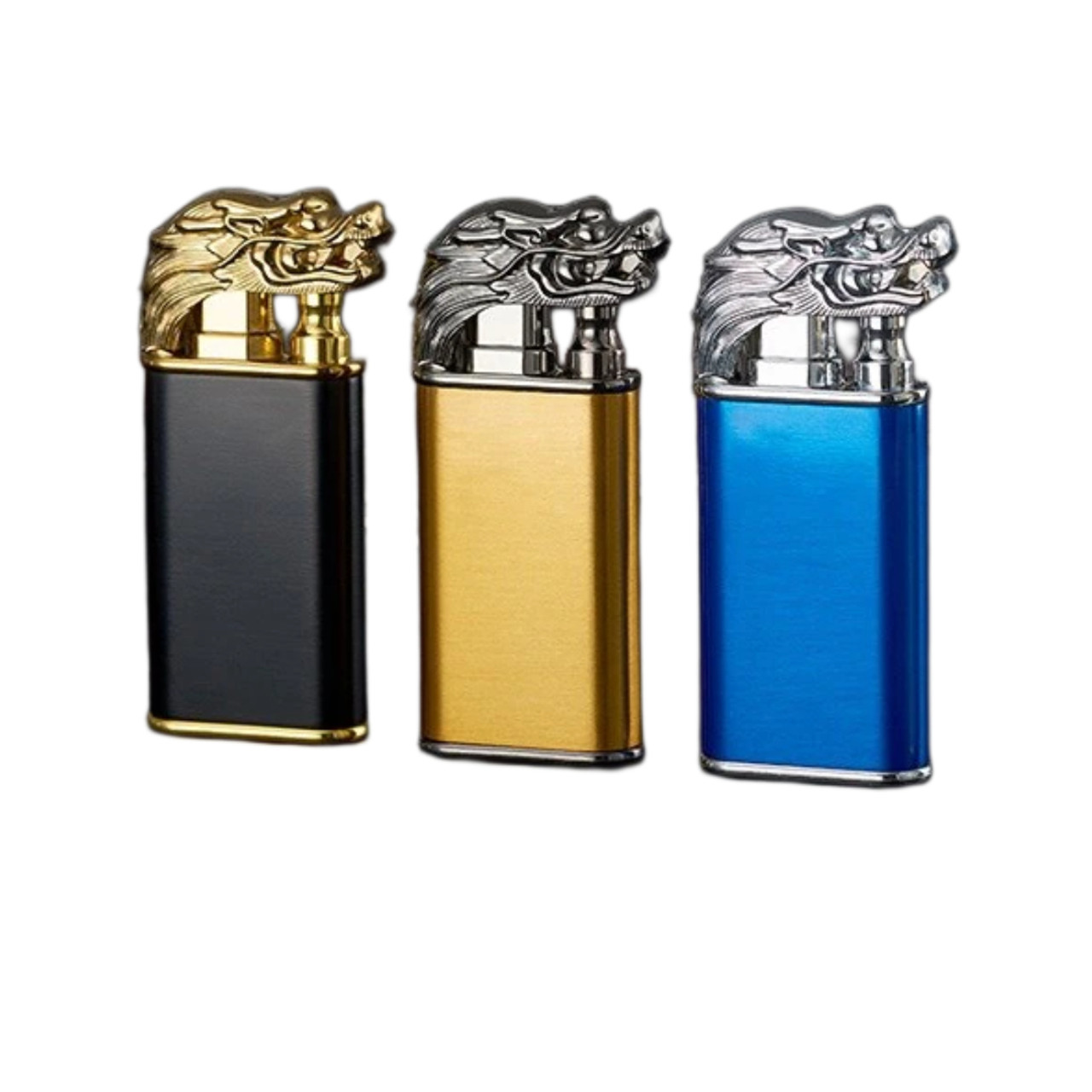 Eagle Head Double Flame Lighter, Metal Torch Turbo Double Fire