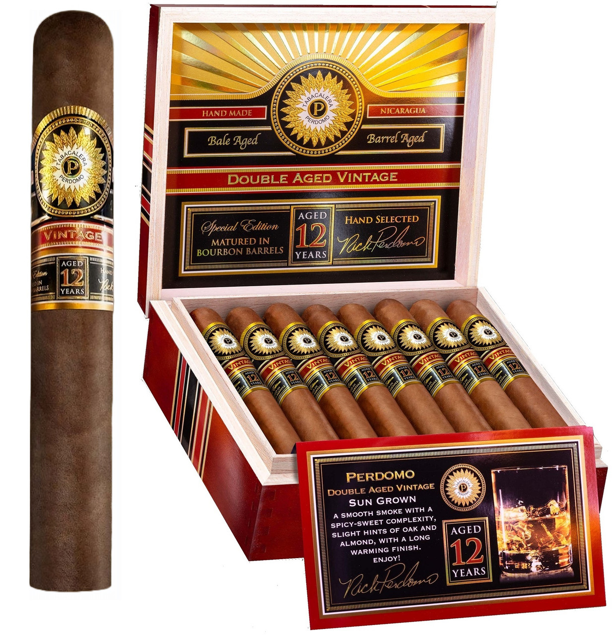 PERDOMO Double Aged 12-Year Vintage SUN GROWN ROBUSTO 5 X 56