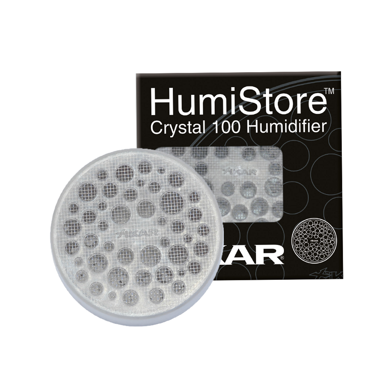 Crystal Xikar 100 Transparent Round Humidifier