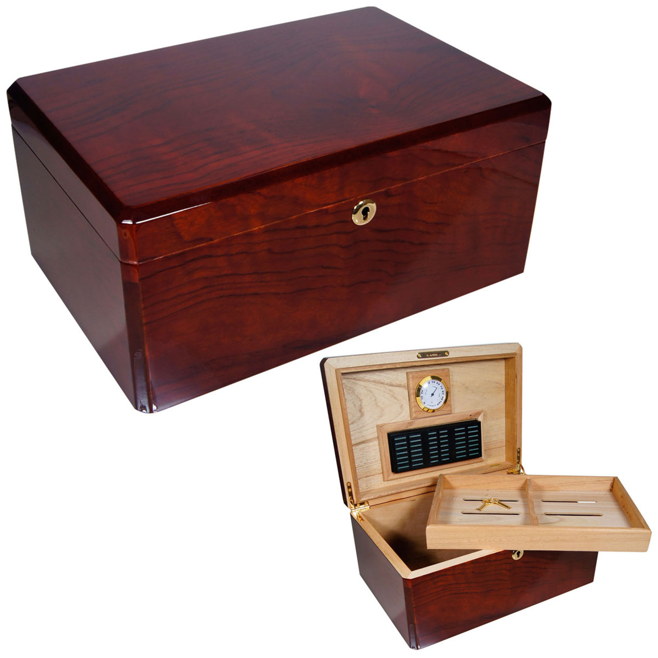 Humidor P/30 Puros Black Gloss