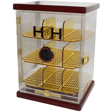 Display Acrylic Humidor with Digital Hygrometer and Cedar Balls