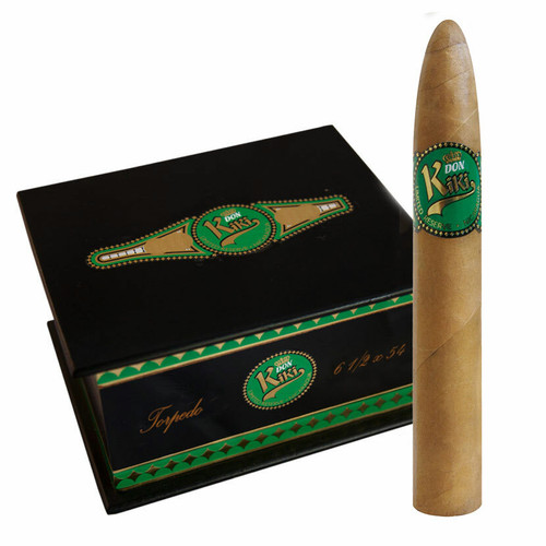 Don Kiki Limited Reserve Green Label TORPEDO - 6 X 54 Mild Claro Cigars 
