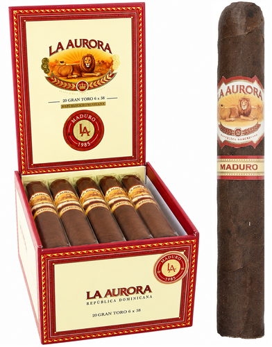 La Aurora 1985 Maduro GRAN TORO 6 X 58 Cigars