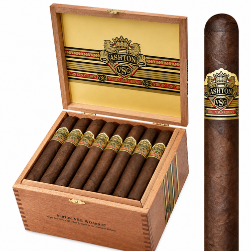 Ashton Virgin Sun Grown WIZARD 6 X 56 Cigars