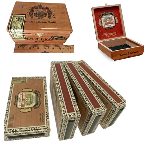 Plasencia Reserva Robusto Empty Wooden Cigar Box 9.5x6x1.5