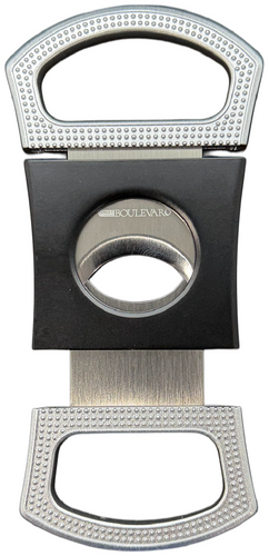 Cigar Boulevard SPORT Silver Black Cigar Cutter Double Guillotine Action