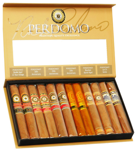 Perdomo Connoisseur CONNECTICUT Collection Sampler of 12 Cigars
