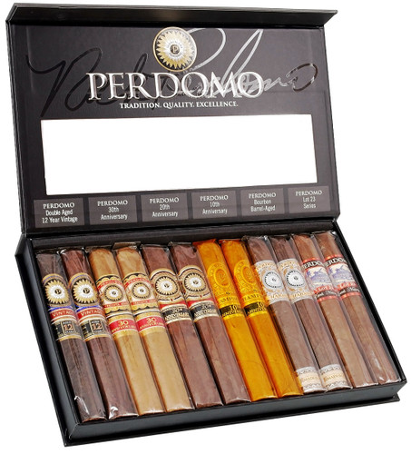 Perdomo Connoisseur AWARD WINNING Collection Sampler of 12 Cigars
