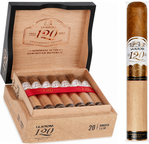 La Aurora 120 Años ROBUSTO 5 X 50 Cigars