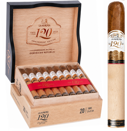 La Aurora 120 Años TORO 5¾ X 54 Cigars