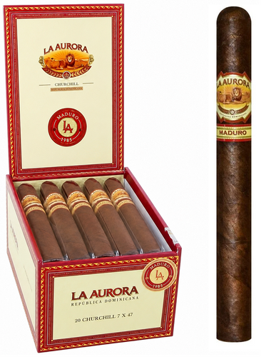 La Aurora 1985 Maduro CHURCHILL 7 X 47 Cigars