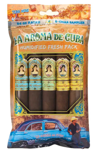 La Aroma de Cuba '94-95 Rated' Fresh Pack Sampler of 5 Cigars