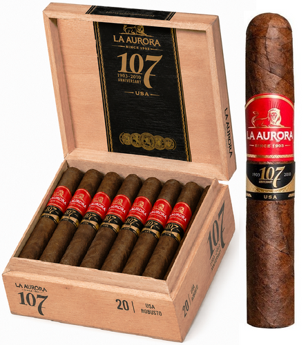 La Aurora 107 USA (Maduro) ROBUSTO 5 X 50 Cigars