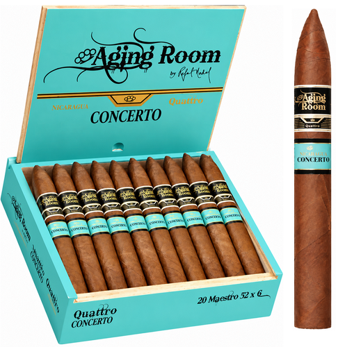 Aging Room Quattro Nicaragua Concerto MAESTRO 6 X 52 Torpedo Cigars