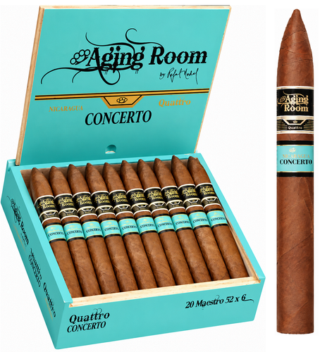 Aging Room Quattro Nicaragua Concerto MAESTRO 6 X 52 Torpedo Cigars