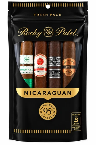 Rocky Patel Nicaraguan Fresh Pack Sampler of 4 Cigars