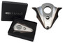 Glass-Top Humidor Set with Cutter for 40 Cigars.