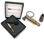 Cigar Boulevard Cigar Punch Cutter Ammo Gold-Gun and Stainless Steel Built-in Plunger