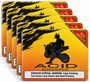 Acid KRUSH Red Cameroon 4 X 32 Tin of 10