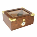 Glass Top Mio Deluxe Cigar Humidor for 40 Cigars