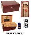 Combo Christmas 1 (JL Salazar Sampler, Humidor for 100 Cigars, HUMSOL & Cutter)