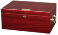 "LE MONDE" Highgloss Cherry Desktop Humidor for 100 Cigars