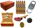 Combo Set MARINE II Corps American Emblems Humidor, Cigars, Cutter & Ashtray