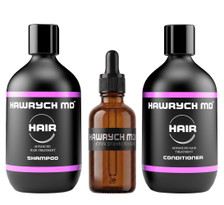 Hawrych MD hair growth serum shampoo and conditioner