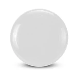 Aero Flyer - Small in white, featuring a smooth surface with circular groove detailing and a central disc shape.