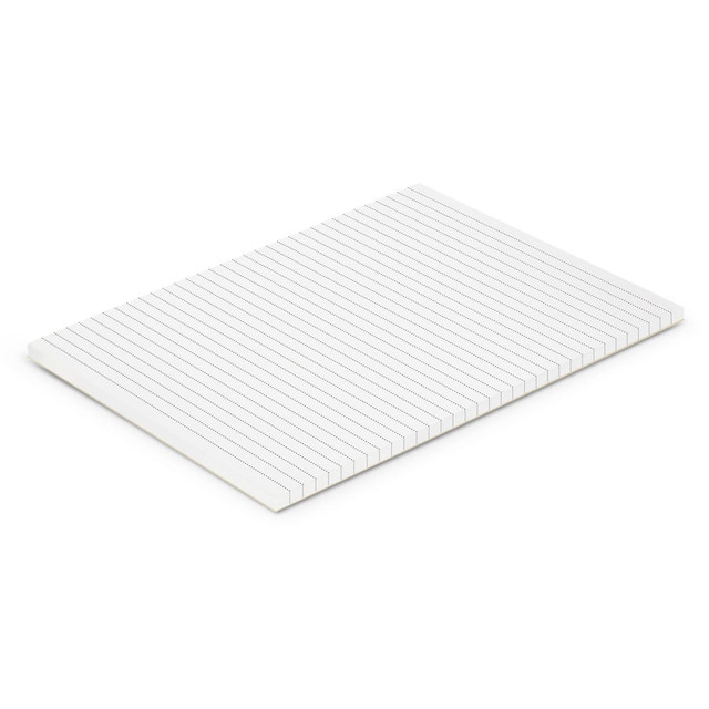 A5 office note pad featuring lined paper with a clean white design. It has a simple branding logo on the side.