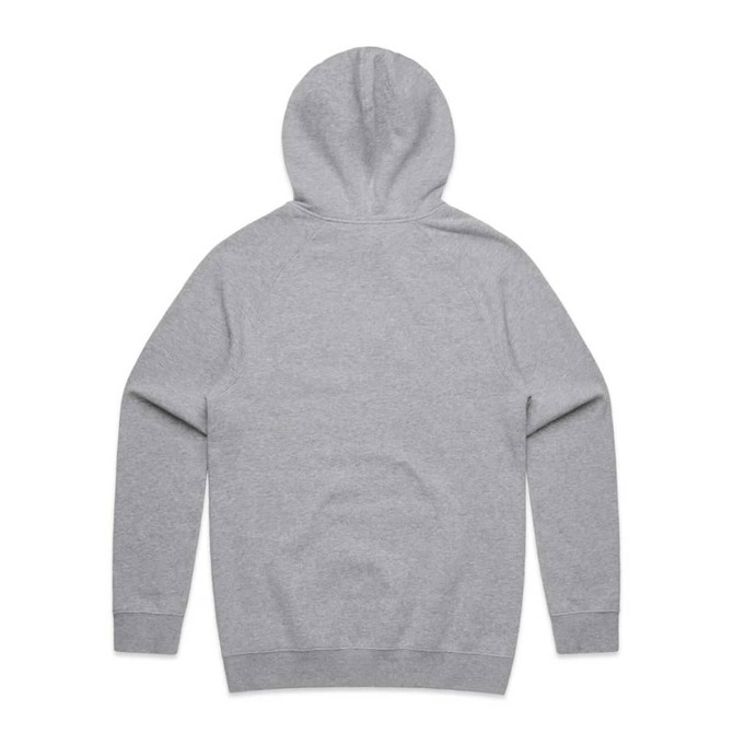 A grey hoodie featuring a spacious hood and long sleeves, with a simple design and no visible branding.