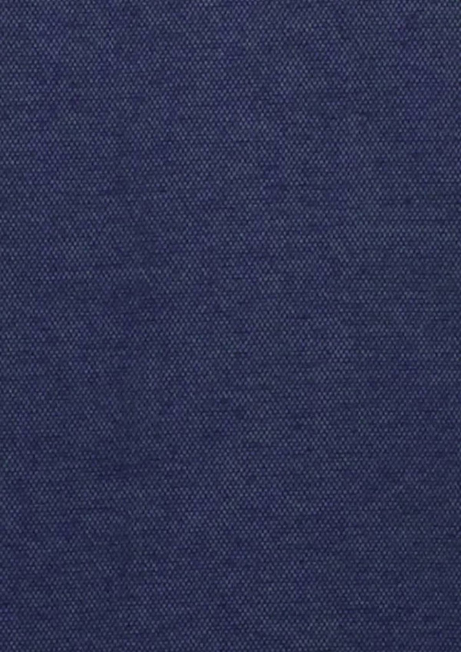 A textured fabric in a deep navy blue, suitable for button-up shirts. Features a subtle, woven pattern.