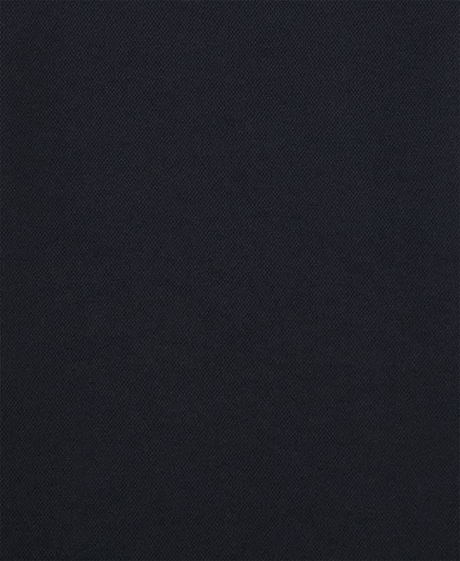A dark navy polo shirt with a textured fabric and a small logo. Suitable for casual or smart-casual wear.