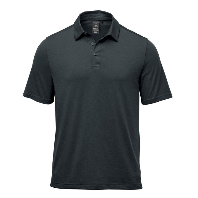 Men's Settebello Polo in dark green, featuring a classic polo collar and a logo on the chest.