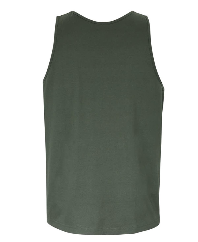 A green singlet with a simple design, featuring a plain back and no visible logos or branding.
