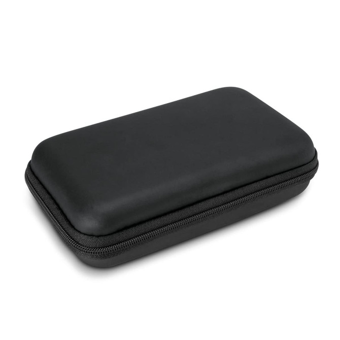 A rectangular extra-large carry case in dark green with a zip closure, featuring a smooth exterior and a stitched seam.