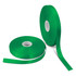 Two rolls of vibrant green personalised ribbon, 20mm in width, displayed against a white background.