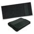 A dark green Marina Terry Towel featuring a textured stripe design, presented in both flat and folded views.