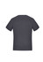 A grey women's short sleeve jersey top with a simple design and logo on the back.
