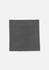 A textured grey fabric swatch for men's suiting, featuring a fine weave and a slightly stretchable quality.