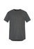 A dark grey men's t-shirt with short sleeves and a round neckline. It features a logo on the front.