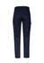 Men's essential basic stretch cargo pant in navy blue, featuring side pockets and a fitted design. Includes branding.